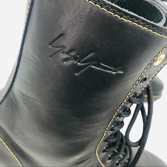 Yohi Yamamoto Dr Martens Black Combat Boots - Picture 4 of 8